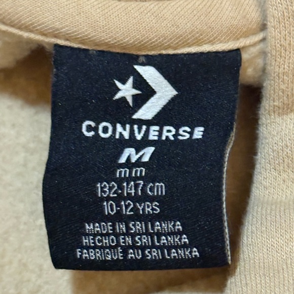 Youth Converse Tan Medium indie Hoodie - Picture 3 of 6